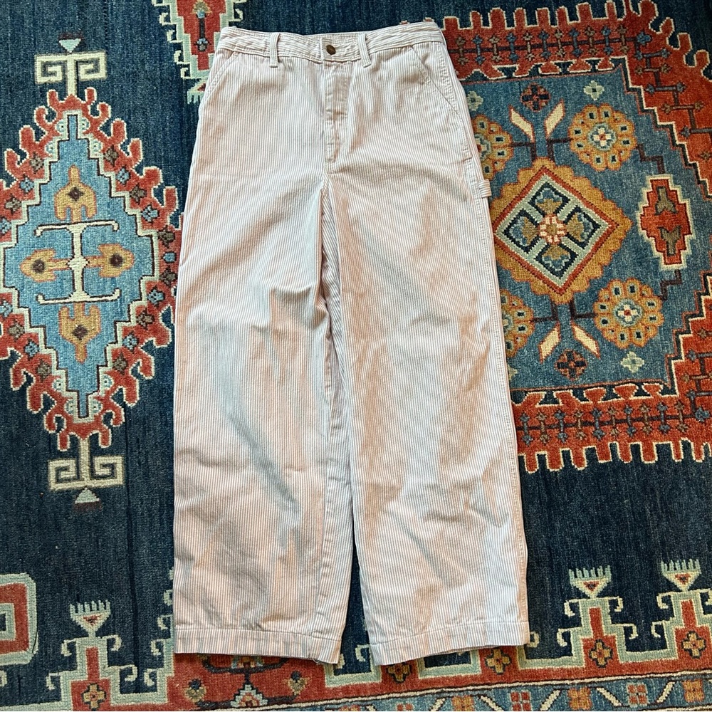 Wrangler Casey Jones Utility Workwear Striped High Rise Women’s Jeans Size 28x31